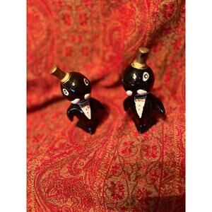 Top Hat Walrus Salt and Pepper Shakers